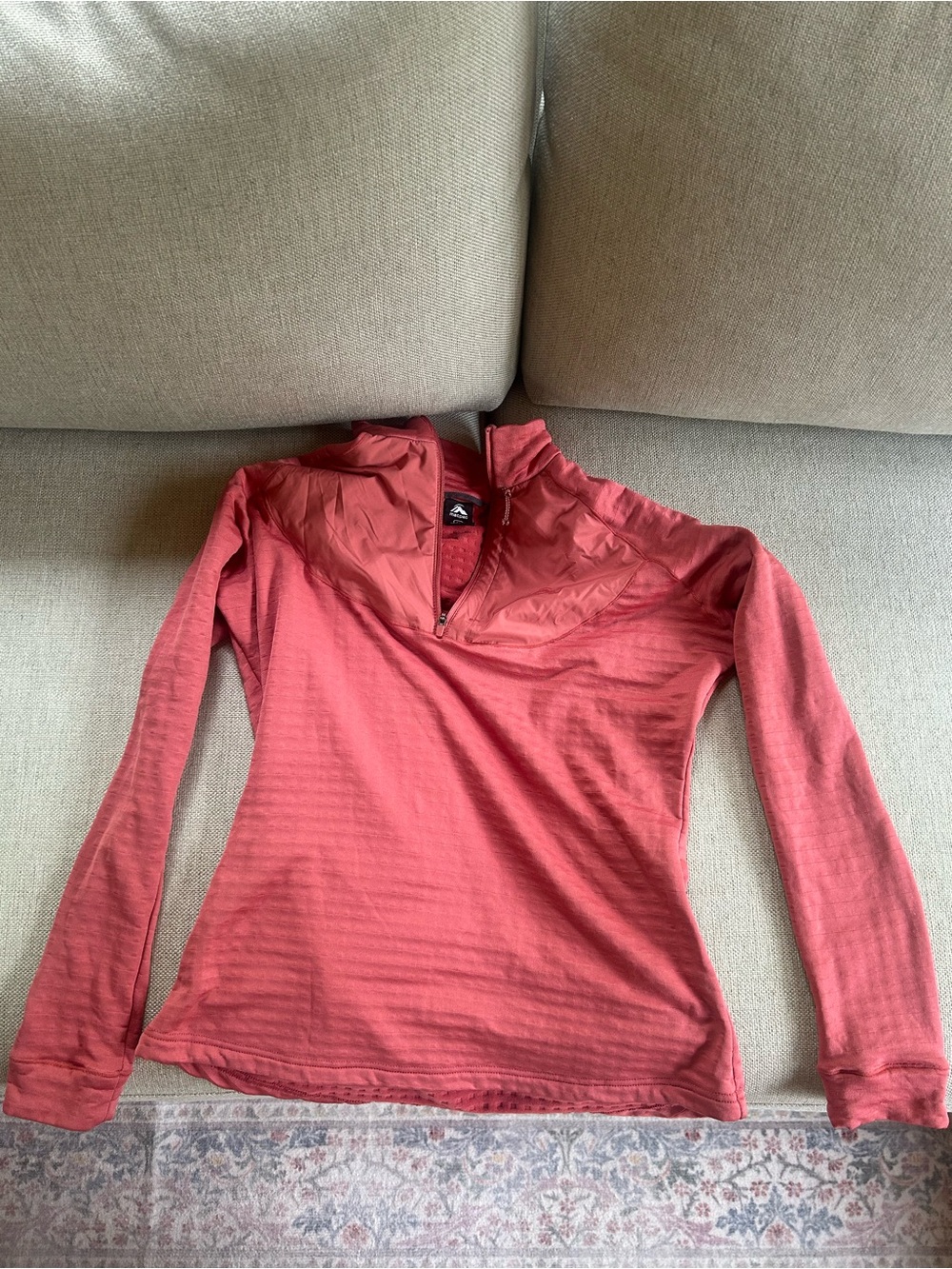 Macpac Women's Pink Half-Zip Lightweight Pullover